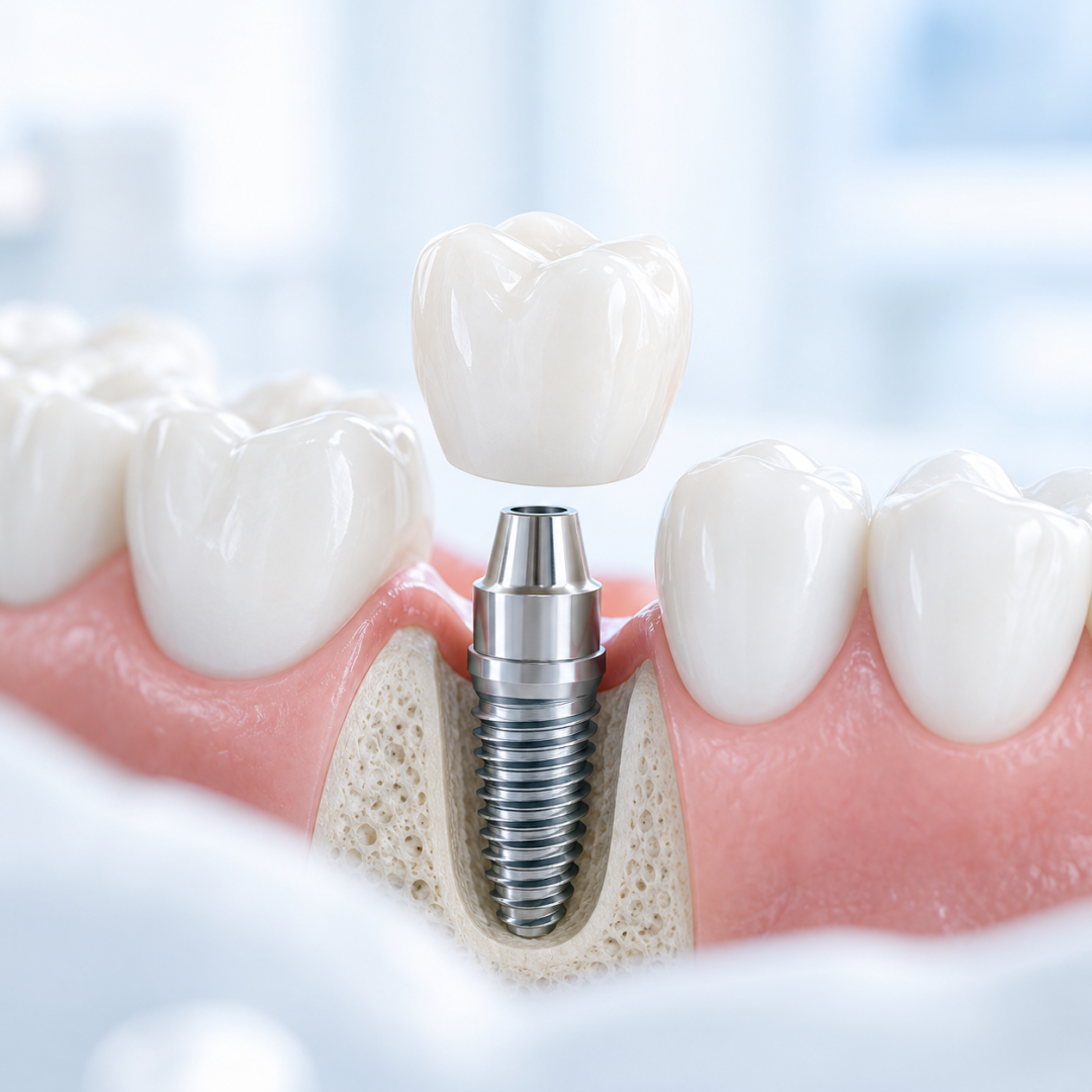 fogimplantátum fogászati implantáció