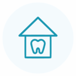 Otthoni fogfehérítés sín segítségével